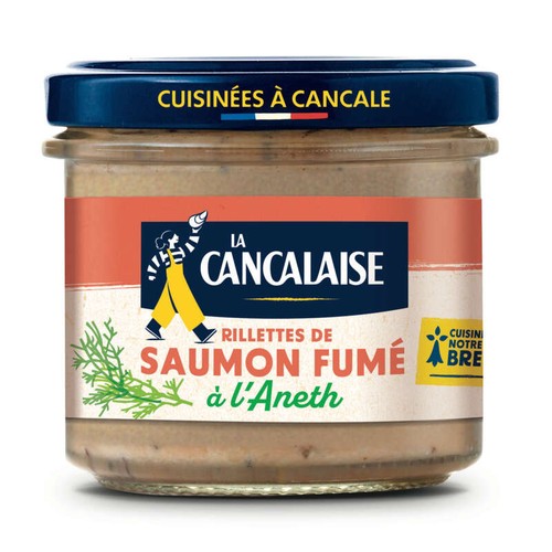 La Cancalaise Rillettes de Saumon Fumé Aneth 100g