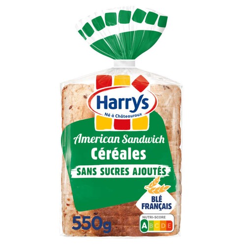 Harrys American sandwich céréales sans sucres ajoutés 550g