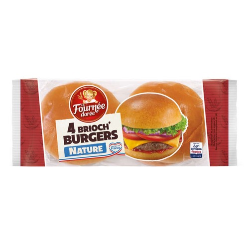 La Fournée Dorée Pain Burger Brioché 250g