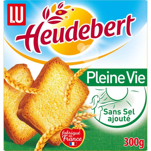 Lu Heudebert Pleine Vie Biscottes Sans Sel 300g