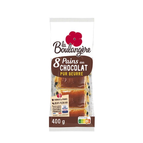 La Boulangère Pains au chocolat x8 400g