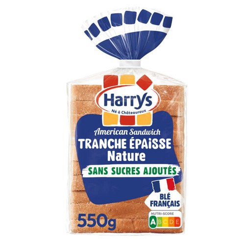 Harrys Pain de mie sans sucres ajoutés 550g