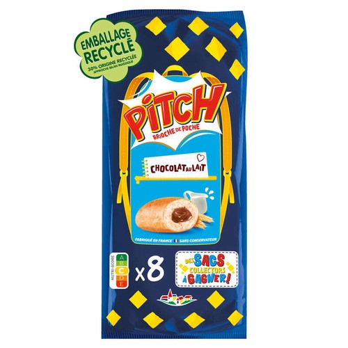 Pitch Brioche Chocolat au lait x8 300g