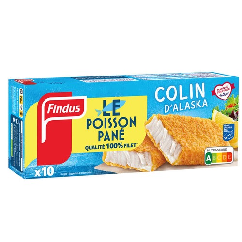 Findus Panés de Colin, Lieu ou d'Alaska 100% filet 510g