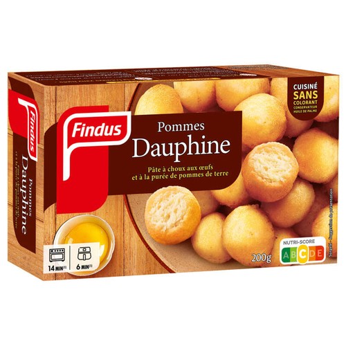 Findus Pommes Dauphine Moelleuses Au Coeur Léger 200g