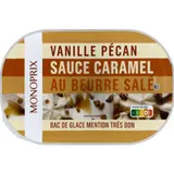 Monoprix Vanille pécan sauce caramel beurre salé 509g