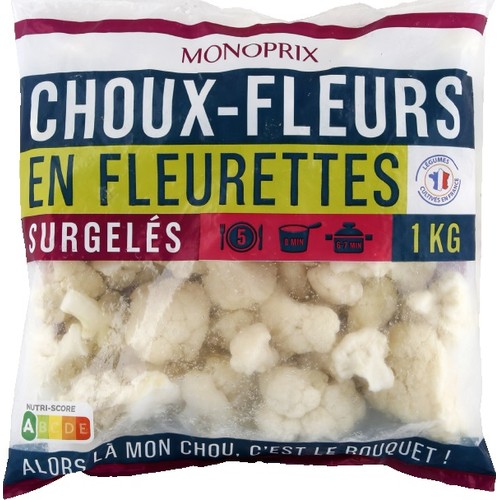 Monoprix Choux-Fleurs en Fleurette surgelés 1kg