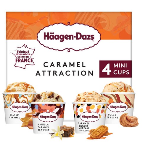 Häagen-Dazs Minipots Caramel Attraction 4x95ml