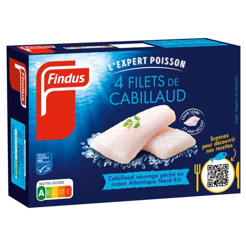 Findus Filets de Cabillaud *4 400g