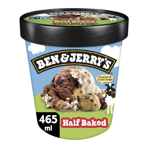 Ben & Jerry's Glace Pot Half Baked 406g
