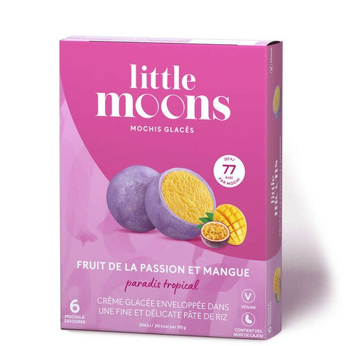Little Moons Glace Mochis Fruit De La Passion Mangue x6 192g