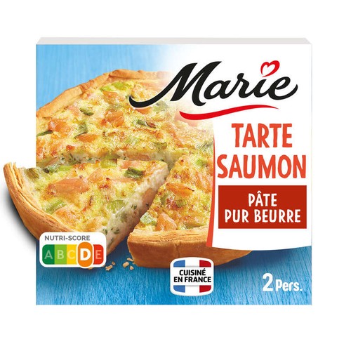 Marie Tarte au saumon poireaux à la crème 400g