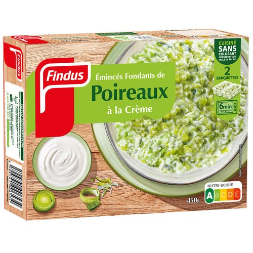 Findus Émincés fondants poireaux à la crème 450g