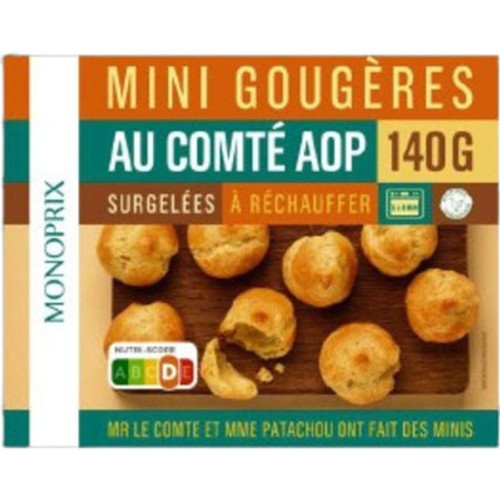 Monoprix Mini gougères au comté aop 140g