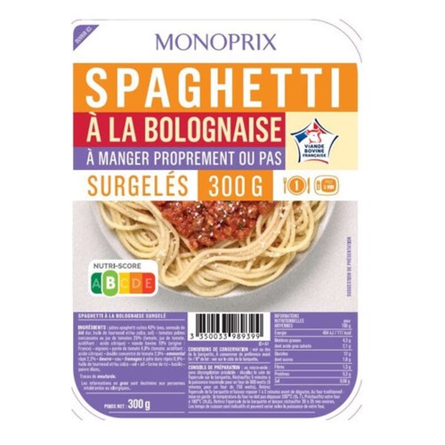Monoprix Spaghetti Bolognaise 300g