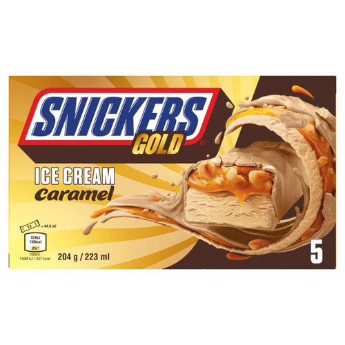 Snickers Gold Glacée x5 223ml 204g