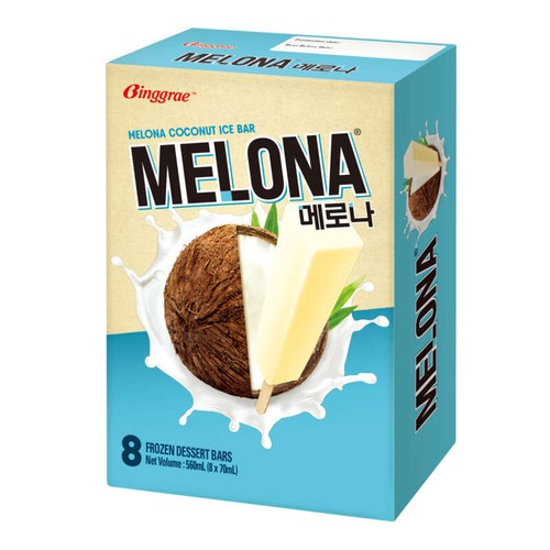 Binggrae Melona Ice Bar Noix de Coco x8