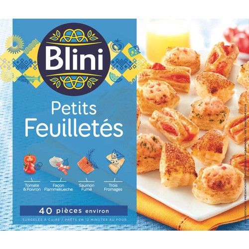 Blini les petits feuilletés x40 350g