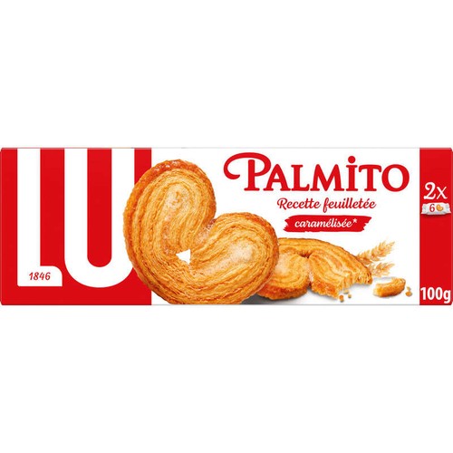 Lu Palmito Biscuits feuilletés Caramélisées 100g