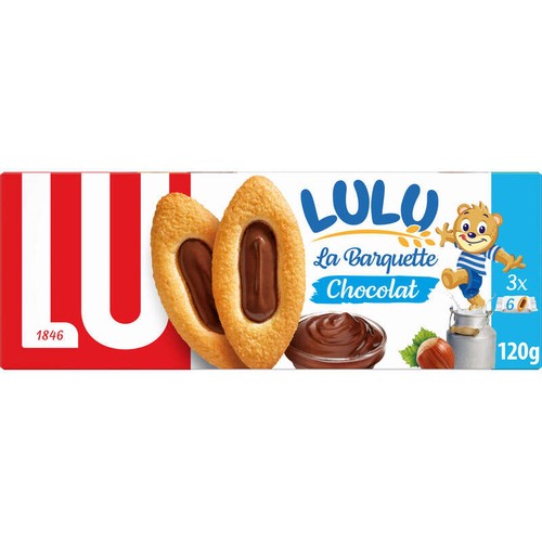 Lu Lulu La Barquette Biscuits Chocolat 120g