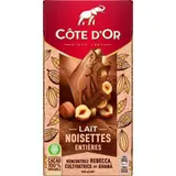 Côte D'Or Tablette Chocolat Au Lait Noisettes Entières 180g