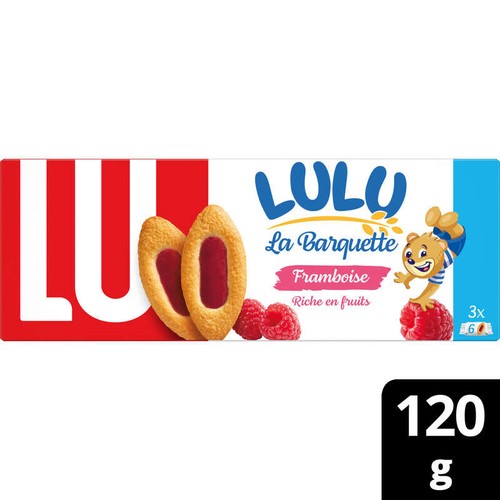 Lu Lulu La Barquette Biscuits Framboise 120g