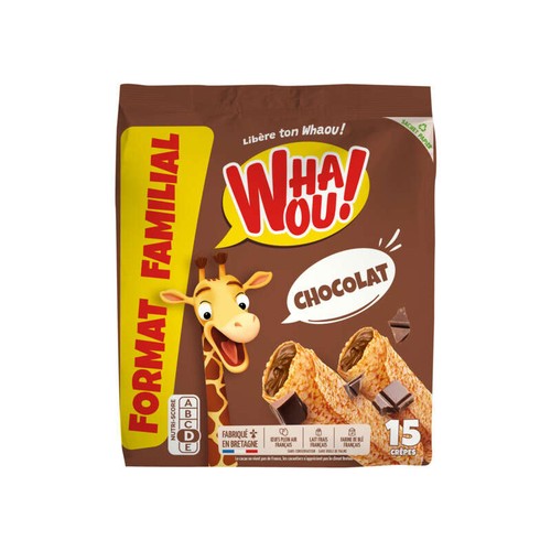 Whaou! Crêpes au Chocolat x15 480g
