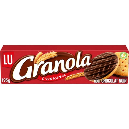 Granola Sablés nappés au Chocolat Noir 195g