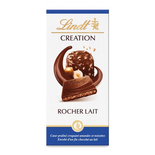 Lindt Creation Tablette Rocher Lait 150g