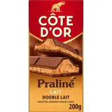 Côte D'Or Tablette Chocolat Au Lait Praliné Double Lait 200g