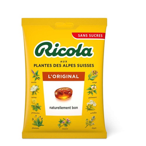 Ricola Aux Plantes Des Alpes Suisses L'Original Sans Sucres 70g
