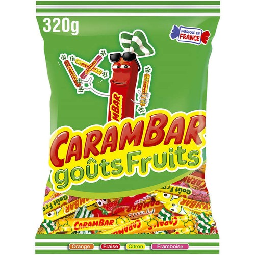 Carambar Goût Fruits Colorants Naturels 320g