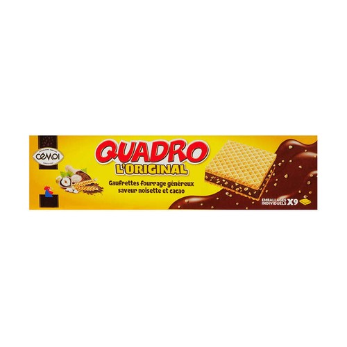 Cémoi Quadro L'Original saveur Noisette & Cacao 187g