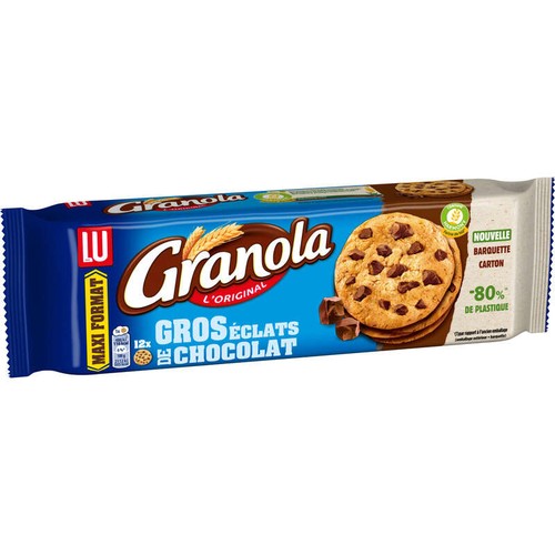 Granola Cookies aux gros éclats de Chocolat 276g