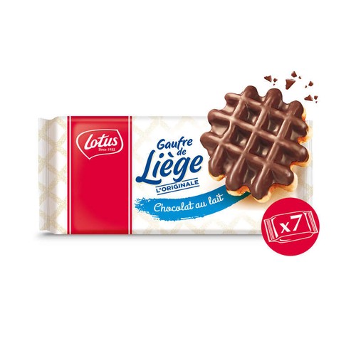 Lotus Bakeries Gaufre De Liège Chocolat Au Lait 7x51,8g