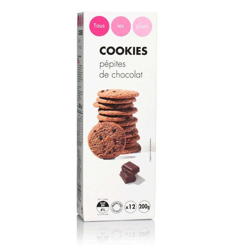 Tous Les Jours Cookies Pépites De Chocolat 200g