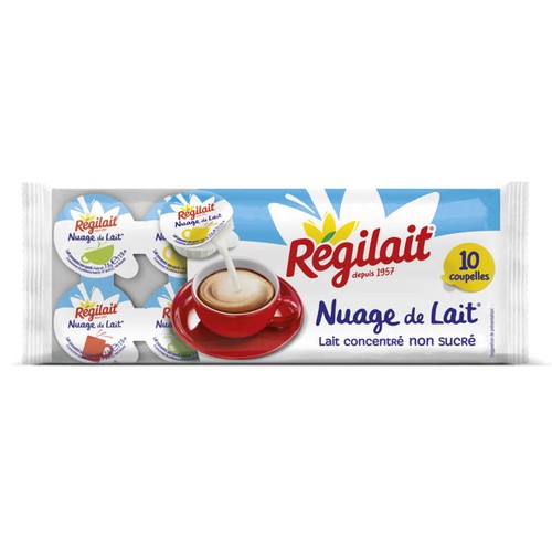 Régilait Nuage De Lait Concentré Non Sucré 10x7.5g