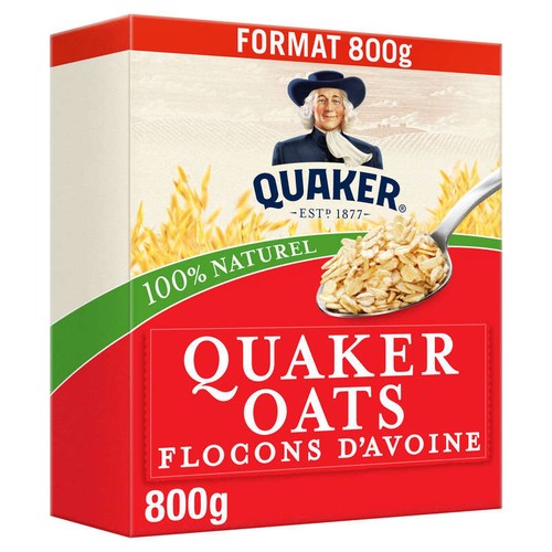 Quaker Oats Céréales Flocons d'Avoine Complète 800g