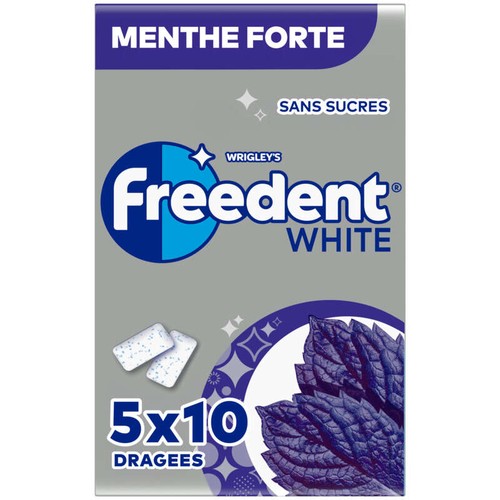 Freedent White Chewing-gum À La Menthe Forte Sans Sucres 70g