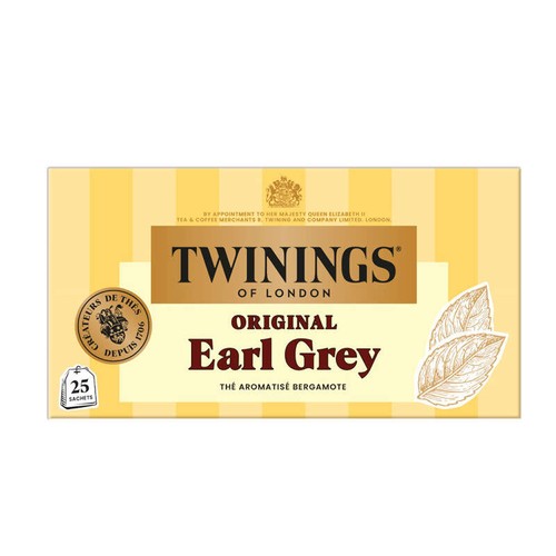 Twinings Thé Original Earl Grey 25 Sachets 50g