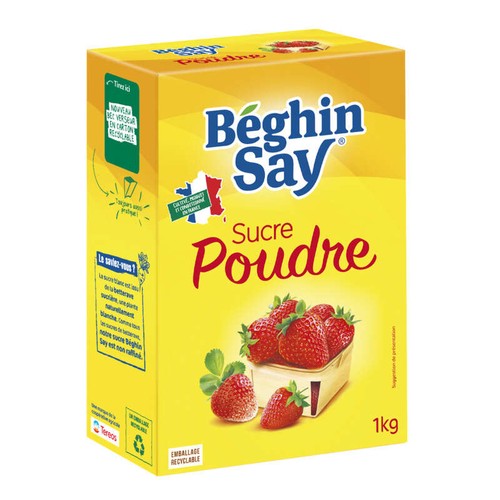 Beghin Say Sucre En Poudre 1kg