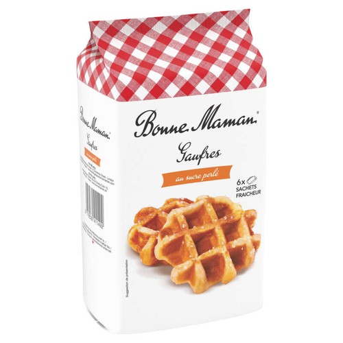 Bonne Maman Gaufres au sucre perlé 6 sachets 300g