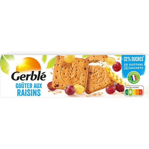 Gerblé Biscuit goûter aux raisins 360g