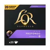 L'Or Espresso Café Lungo Profondo intensité 8 x20 capsules 104g