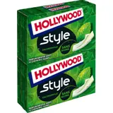 Hollywood Chewing-Gum Style Sans Sucres Menthe Verte 4x23g
