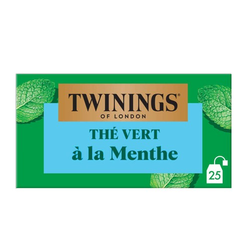 Twinings Thé Vert Menthe x25 Sachets 37,5g