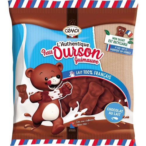 Cémoi L'Authentique Petit Ourson Guimauve Chocalat Au Lait 170g