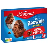Brossard Mini Brownie choco pépites pocket 240g