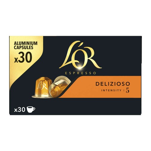 L'Or Espresso Delizioso café en capsules (intensite 5) x30 156g