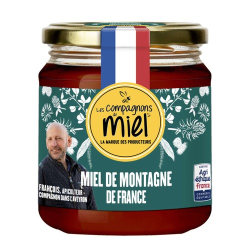 Les Compagnons du Miel - miel de montagne de France 375g